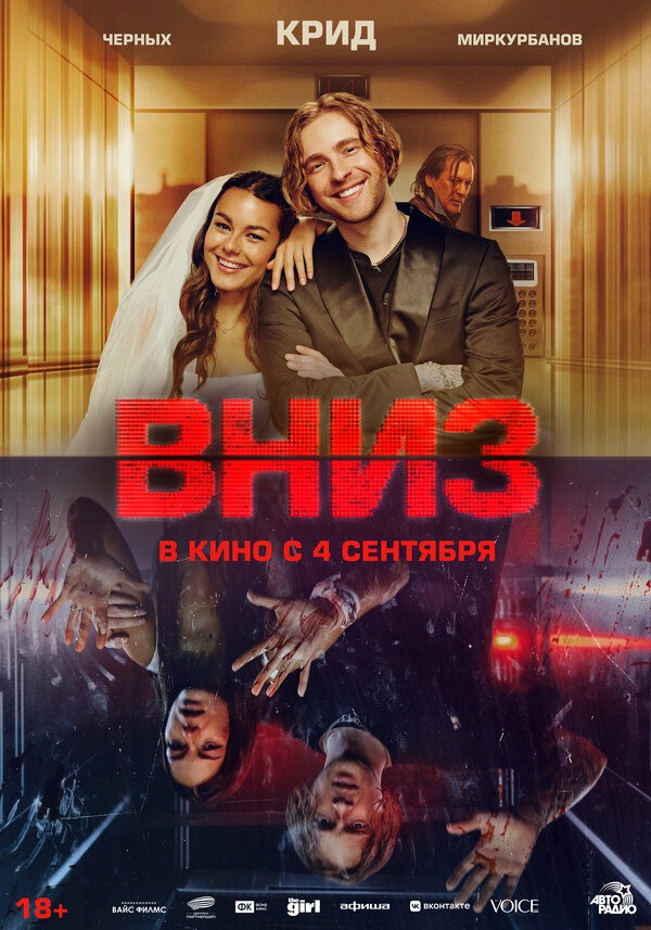 Вниз постер